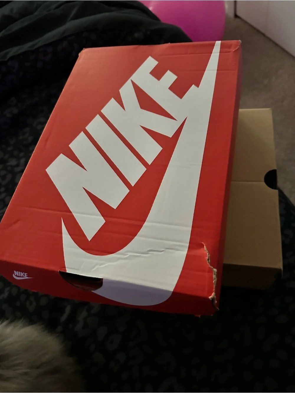 Nike Youth White/Pink Accent Mesh Sneakers